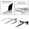 Laptop Notebook Table Stand Ergonomic Computer Holder 10-18 Inches Silver