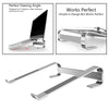 Laptop Notebook Table Stand Ergonomic Computer Holder 10-18 Inches Silver