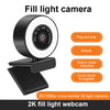 Mini 1080P/2K/5MP Webcam with Ring Fill Light and Mic  5MP Auto Focus