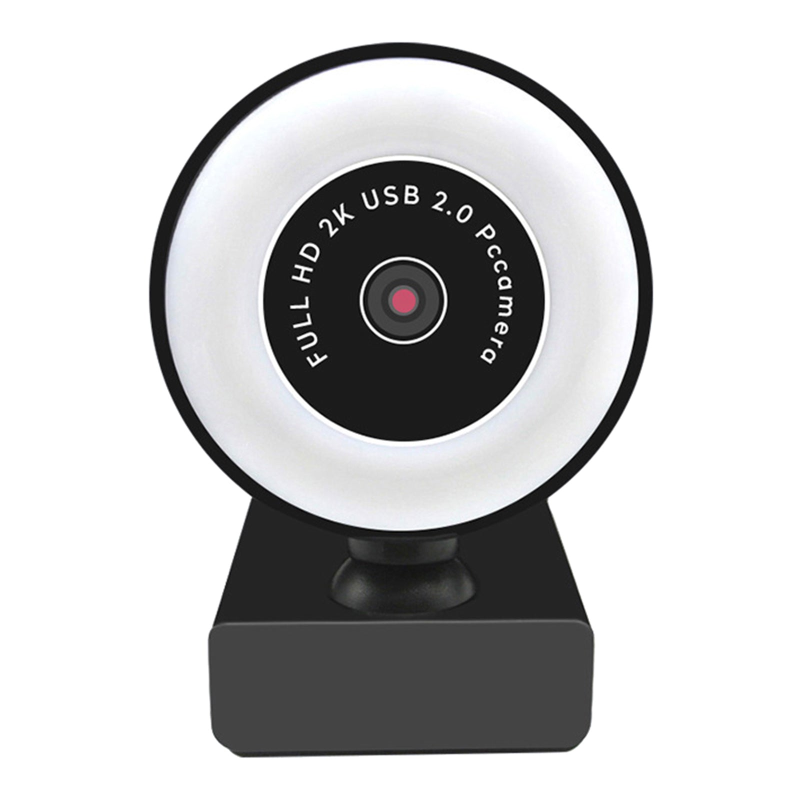 Mini 1080P/2K/5MP Webcam with Ring Fill Light and Mic  5MP Auto Focus