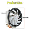 LED 120mm LED RGB CPU Cooler 4pin Heatsink for Intel Socket LGA 1155 1156