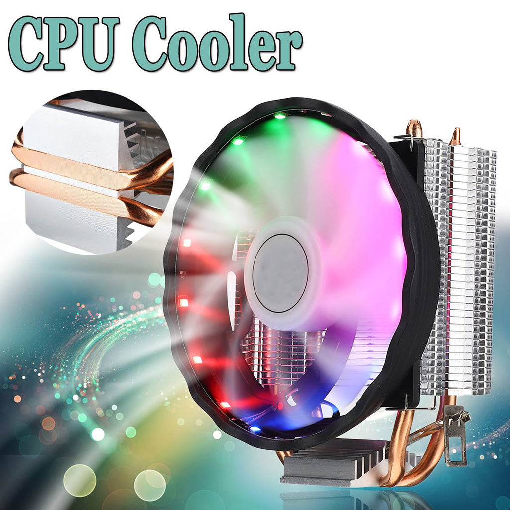 LED 120mm LED RGB CPU Cooler 4pin Heatsink for Intel Socket LGA 1155 1156