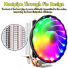 LED 120mm LED RGB CPU Cooler 4pin Heatsink for Intel Socket LGA 1155 1156