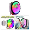 LED 120mm LED RGB CPU Cooler 4pin Heatsink for Intel Socket LGA 1155 1156