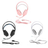 Professional Over Ear Gaming Headset Headphones Double 3.5mm Interface Black