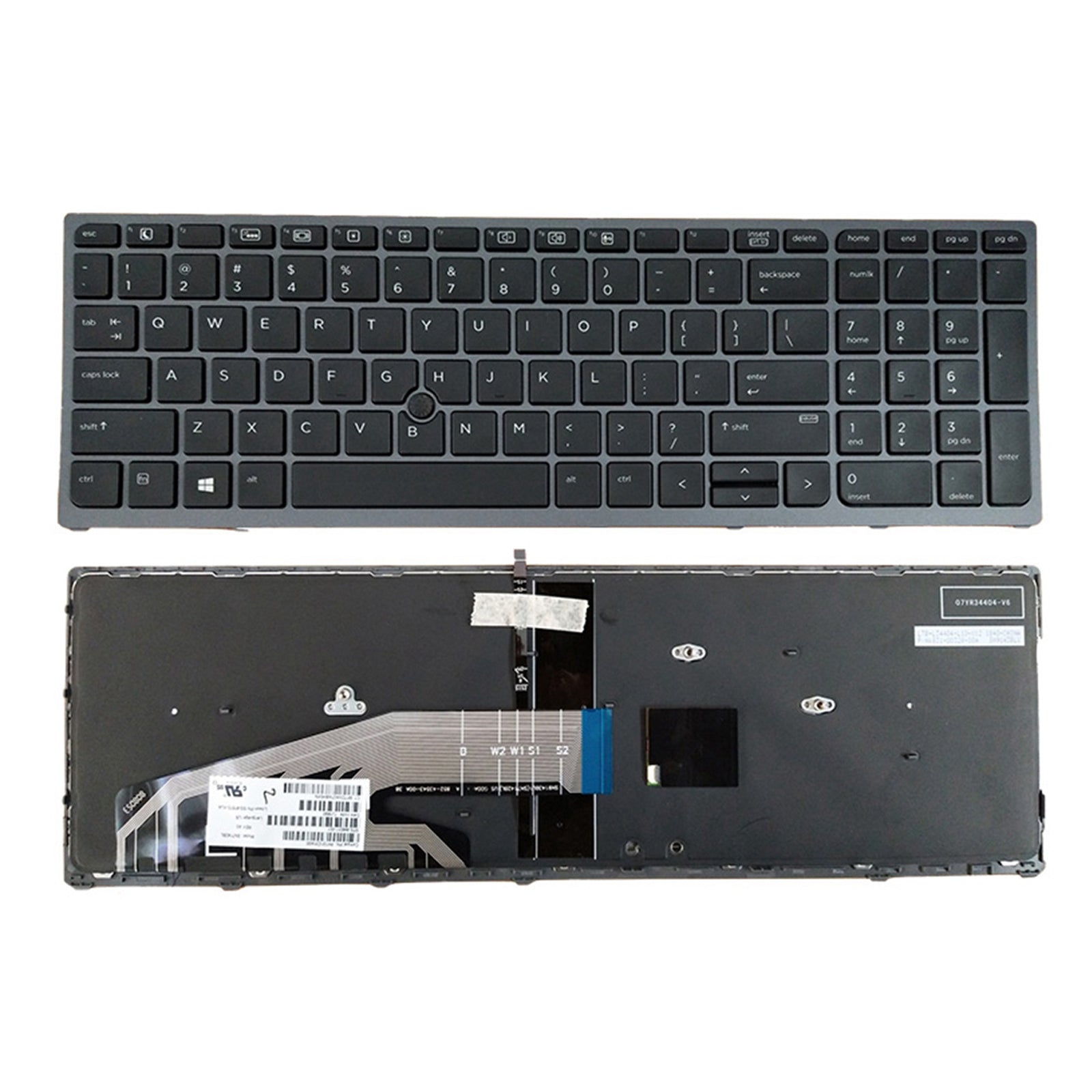 Laptop Replacement US Backlit Keyboard For HP Zbook 15 17 G3 848311-001