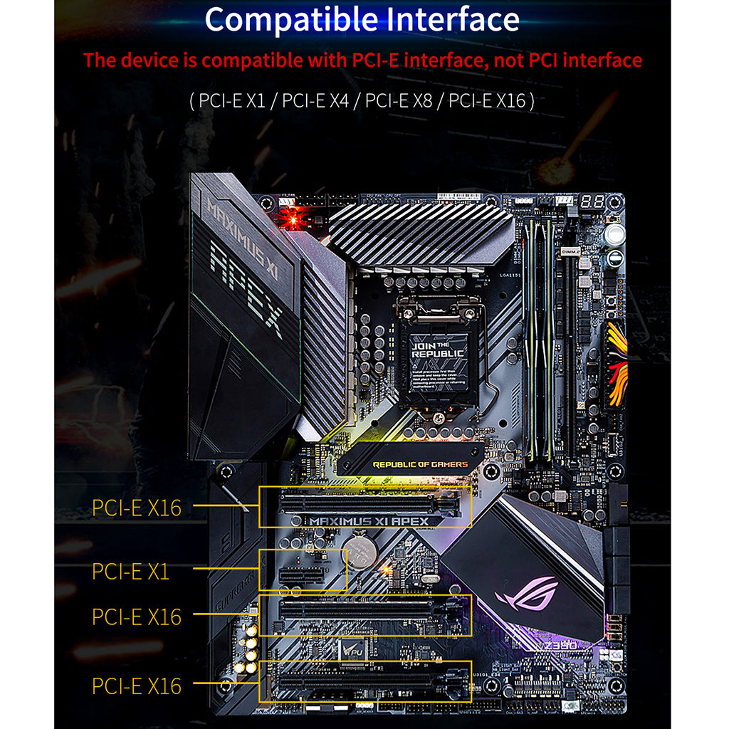 AX200 3000Mbps Gamer Wireless PCI-Express Adapter Chip for Computer Laptop