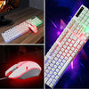 RGB Backlit Mechanical Gaming Keyboard 104 Keys USB  White Keyboard mouse