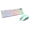 RGB Backlit Mechanical Gaming Keyboard 104 Keys USB  White Keyboard mouse