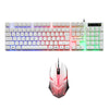 RGB Backlit Mechanical Gaming Keyboard 104 Keys USB  White Keyboard mouse