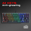 Mechanical Gaming Keyboard USB Wired 89 Keys Backlight Laptop Brown Switch