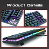 Mechanical Gaming Keyboard USB Wired 89 Keys Backlight Laptop Brown Switch