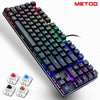 Mechanical Gaming Keyboard USB Wired 89 Keys Backlight Laptop Brown Switch