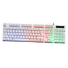 RGB Backlit Mechanical Gaming Keyboard 104 Keys USB  White Keyboard