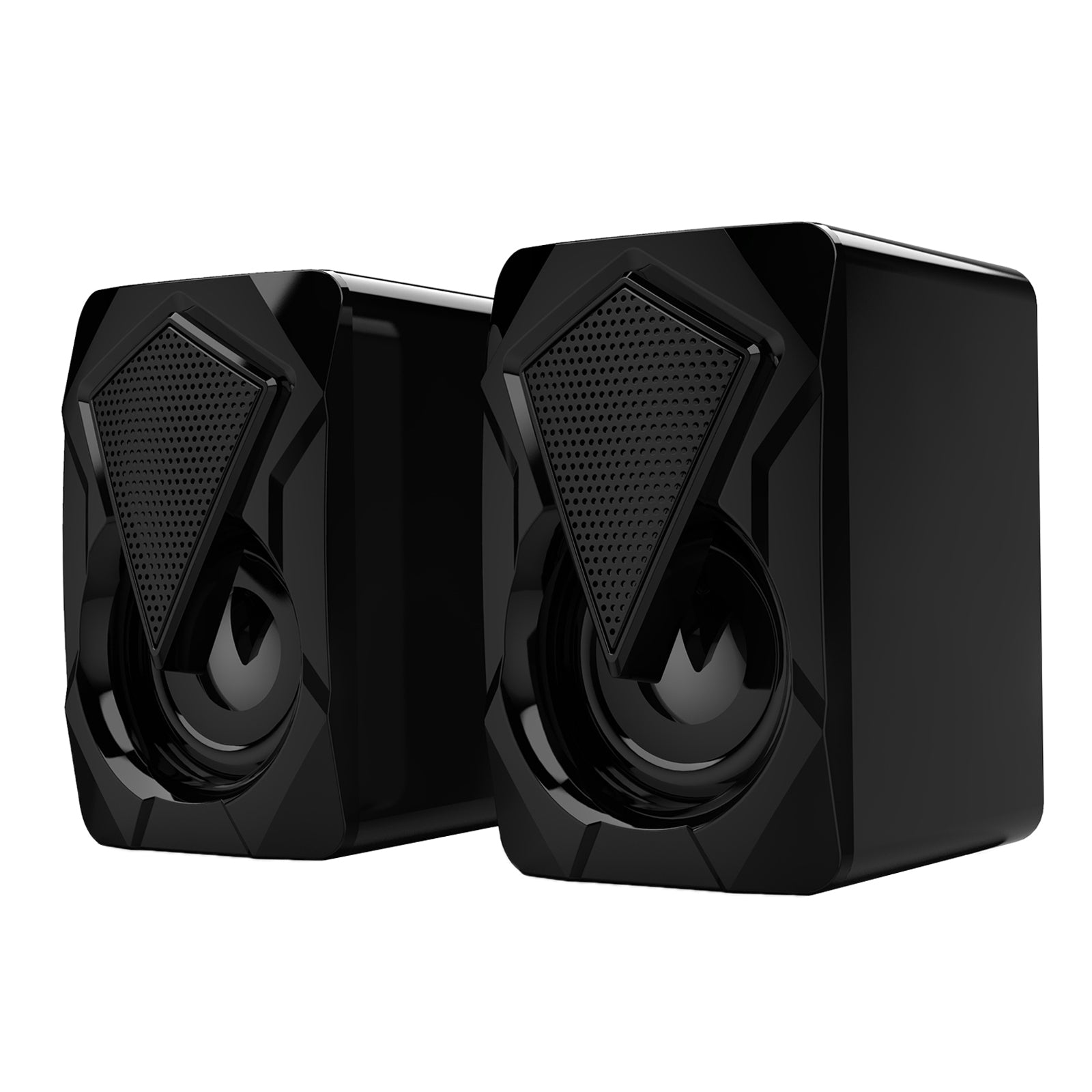 Computer Speakers 2* 3W Gaming PC Loud Speaker RGB with Enhanced Stereo Bass