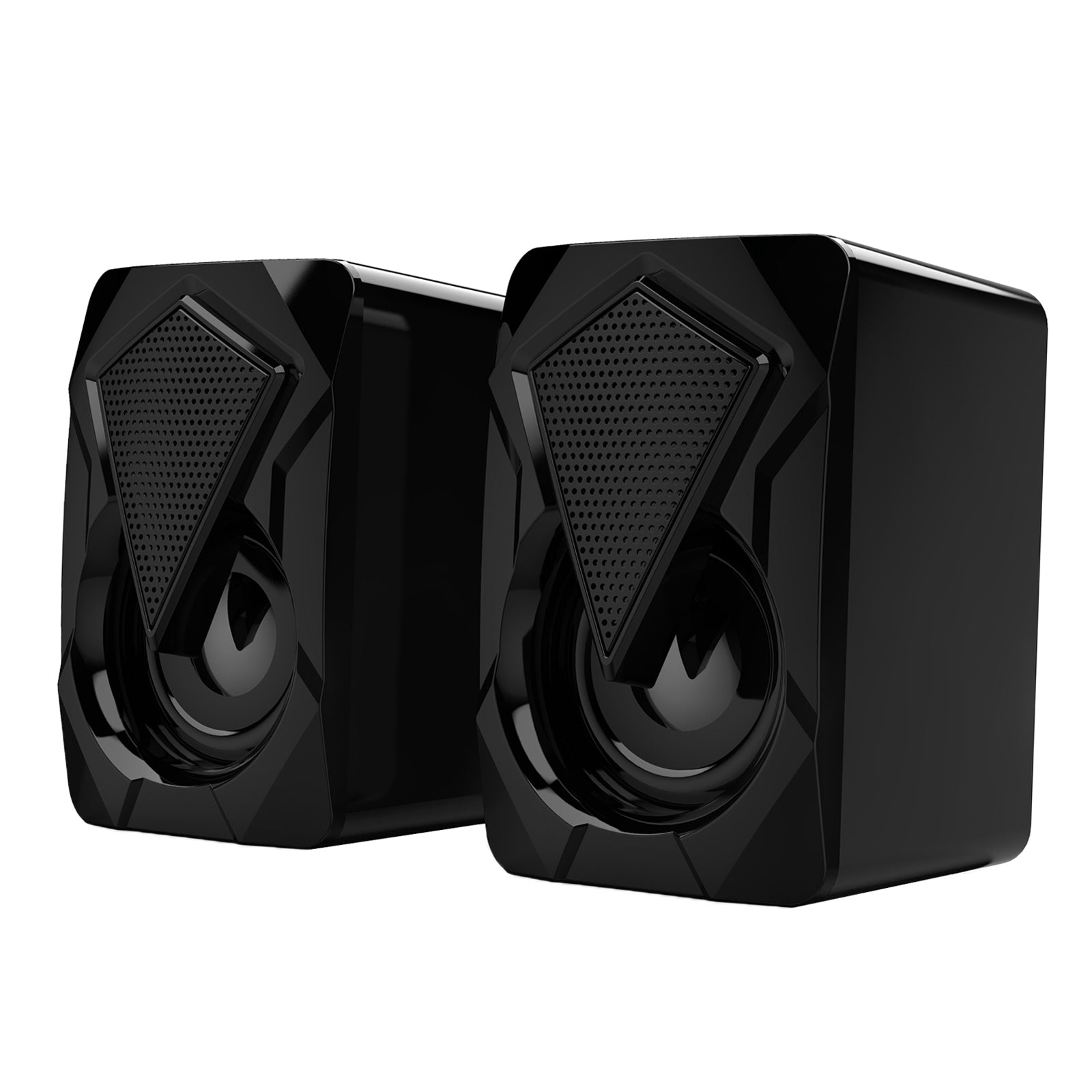 Computer Speakers 2* 3W Gaming PC Loud Speaker RGB with Enhanced Stereo Bass