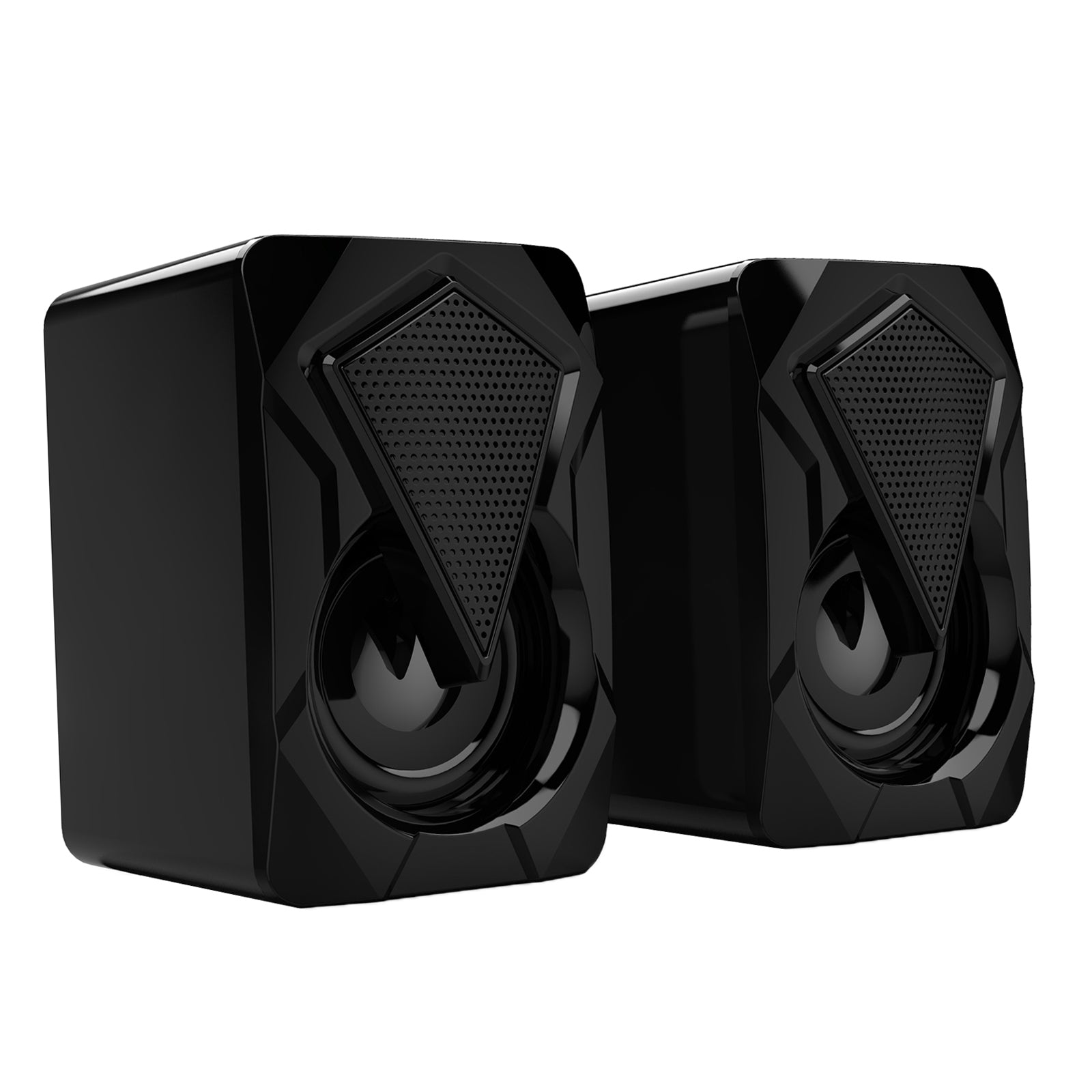 Computer Speakers 2* 3W Gaming PC Loud Speaker RGB with Enhanced Stereo Bass