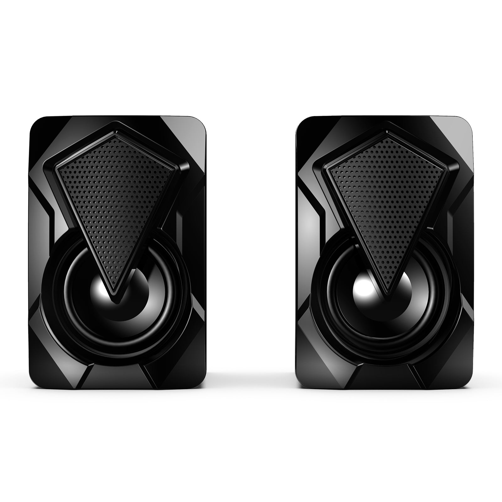 Computer Speakers 2* 3W Gaming PC Loud Speaker RGB with Enhanced Stereo Bass