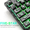 K16 87-Key USB Wired Gaming Keyboard Rainbow Backlight Keypads For PC Laptop