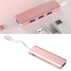 USB C HUB USB 3.0 Hub 4K HDMI Adapter 100W USB-C PD Charger AT101HP Pink