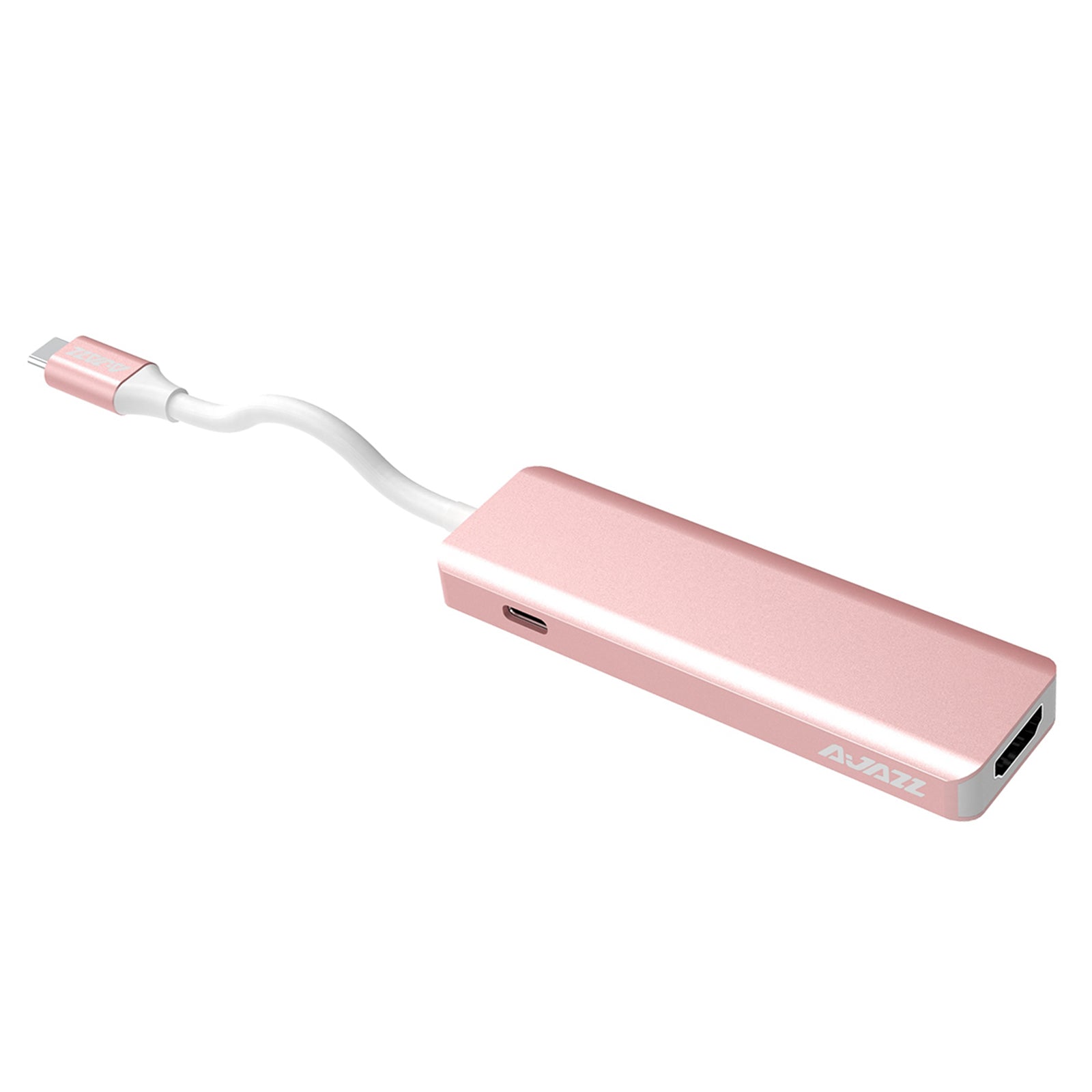 USB C HUB USB 3.0 Hub 4K HDMI Adapter 100W USB-C PD Charger AT101HP Pink