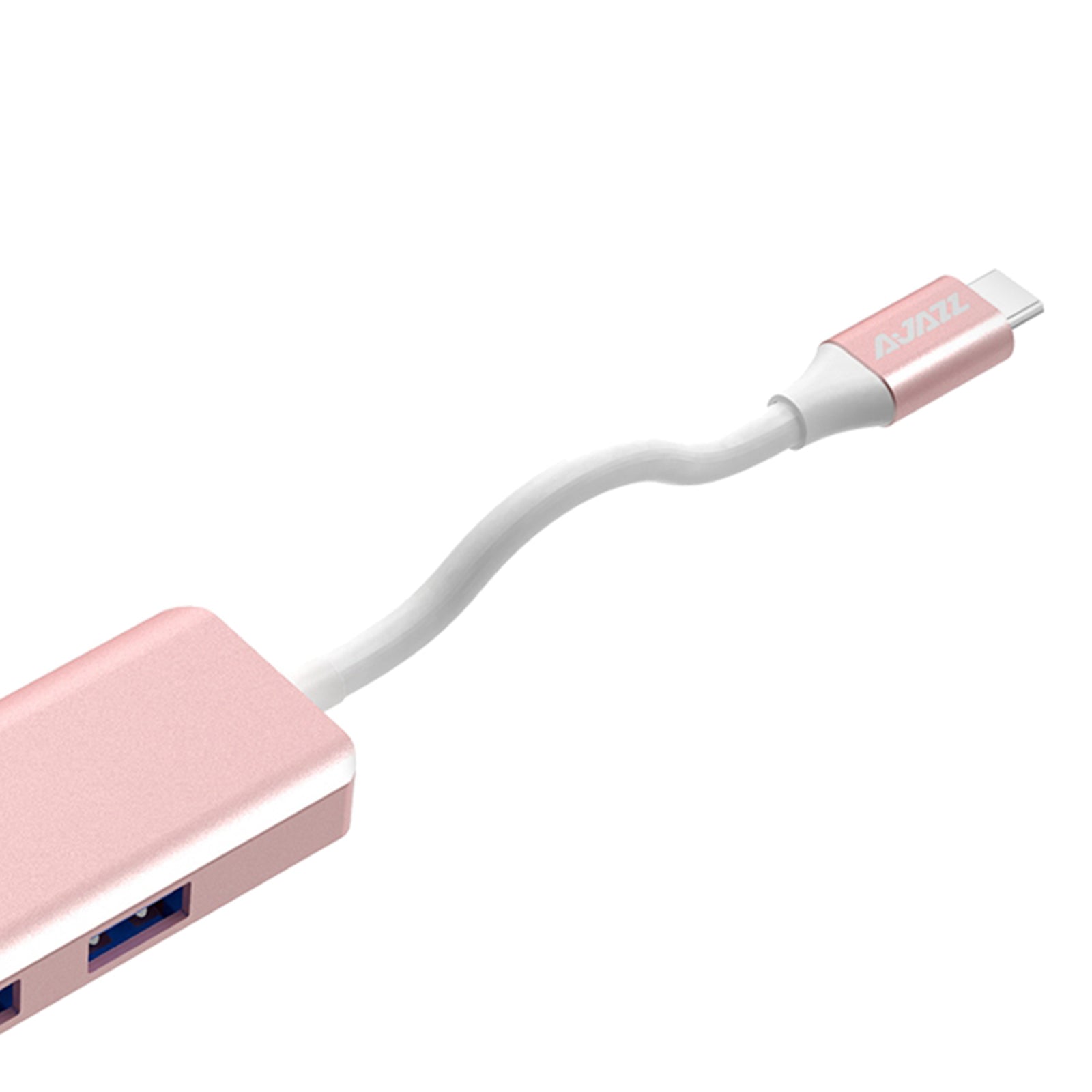 USB C HUB USB 3.0 Hub 4K HDMI Adapter 100W USB-C PD Charger AT101HP Pink