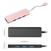 USB C HUB USB 3.0 Hub 4K HDMI Adapter 100W USB-C PD Charger AT101HP Pink