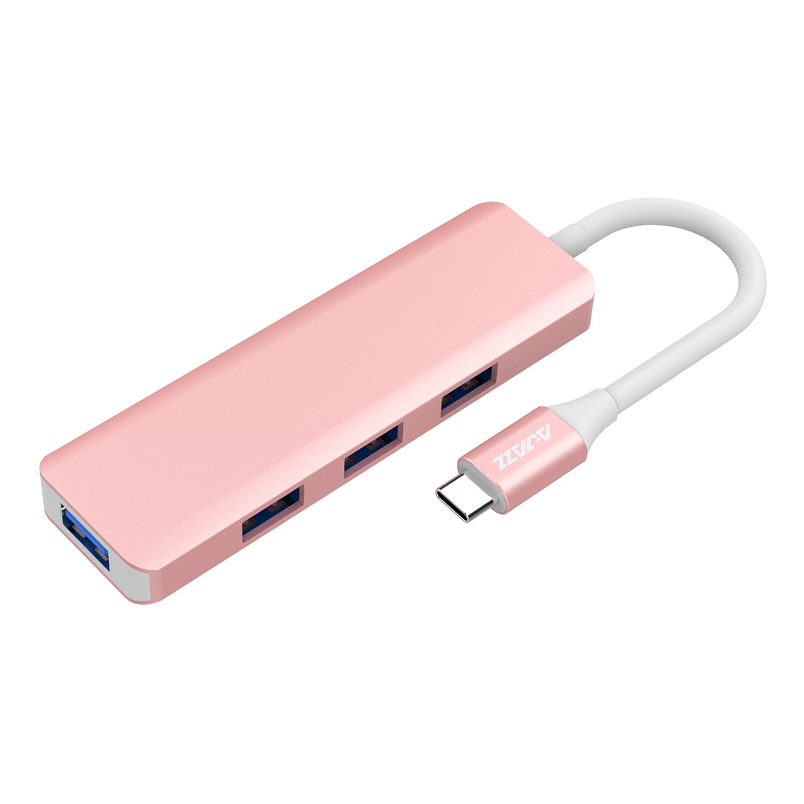 USB C HUB USB 3.0 Hub 4K HDMI Adapter 100W USB-C PD Charger AT101P Pink