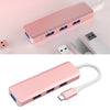 USB C HUB USB 3.0 Hub 4K HDMI Adapter 100W USB-C PD Charger AT101P Pink