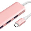 USB C HUB USB 3.0 Hub 4K HDMI Adapter 100W USB-C PD Charger AT101P Pink