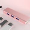 USB C HUB USB 3.0 Hub 4K HDMI Adapter 100W USB-C PD Charger AT101P Pink