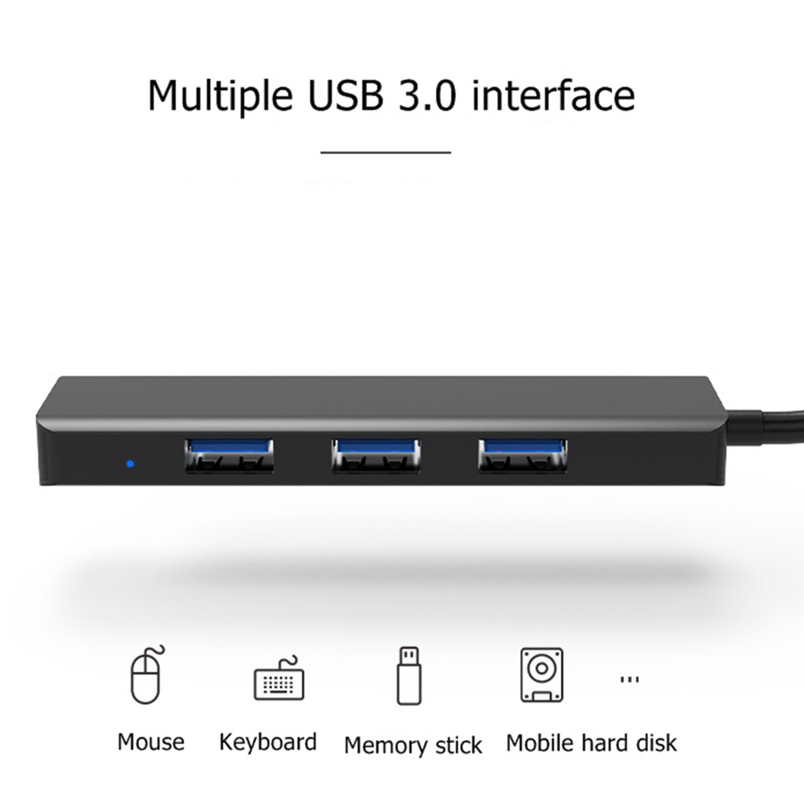 USB C HUB USB 3.0 Hub 4K HDMI Adapter 100W USB-C PD Charger AU101 Black