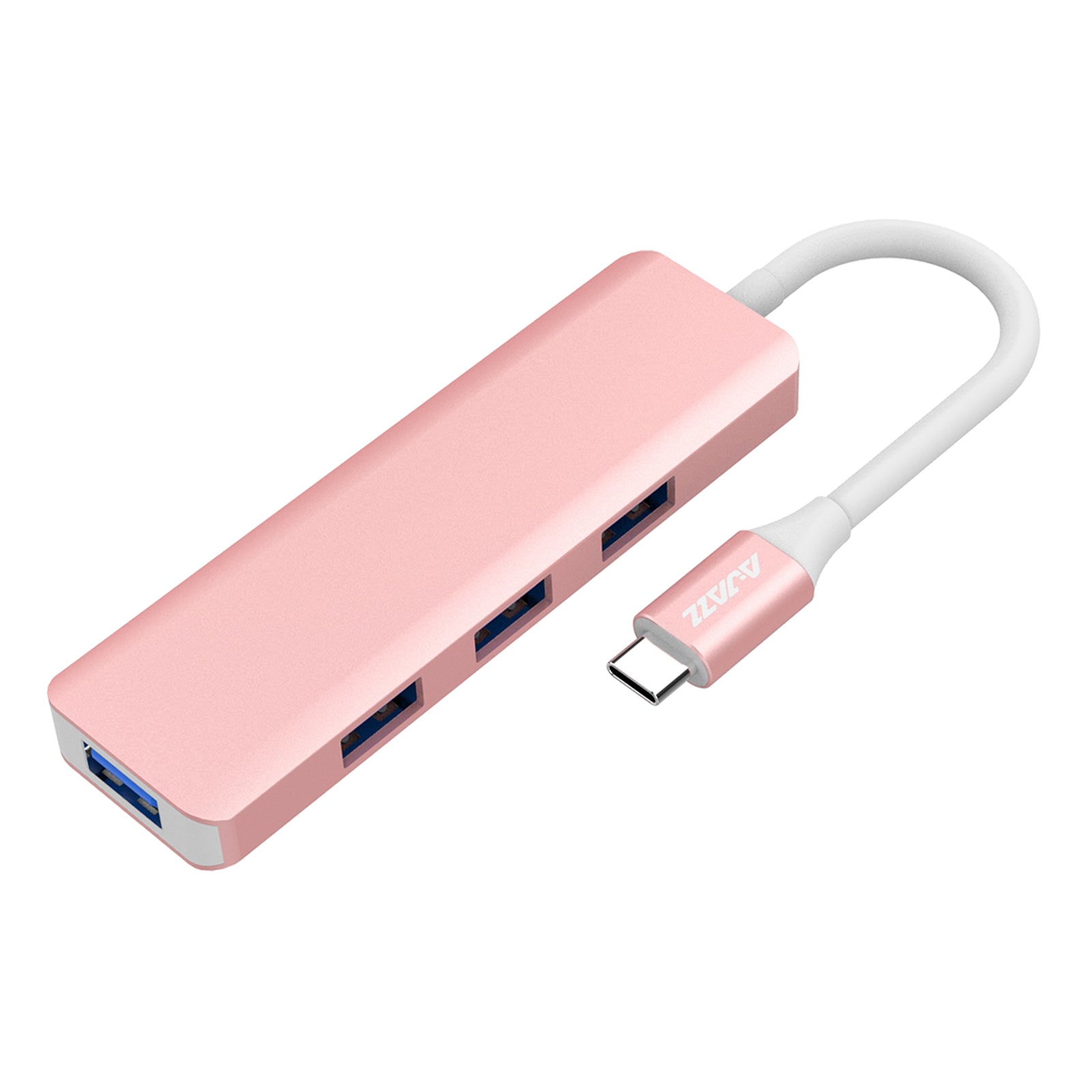 USB C HUB USB 3.0 Hub 4K HDMI Adapter 100W USB-C PD Charger AT101 Pink