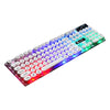 Wired Gaming Keyboard RGB Backlit Multimedia Keys punk   white 2