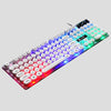 Wired Gaming Keyboard RGB Backlit Multimedia Keys punk   white 2