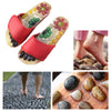 1 Pair Foot Massage Slipper Acupressure Foot Acupuncture Shoes Red 43-44