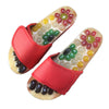 1 Pair Foot Massage Slipper Acupressure Foot Acupuncture Shoes Red 43-44