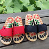 1 Pair Foot Massage Slipper Acupressure Foot Acupuncture Shoes Red 39-40