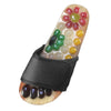 1 Pair Foot Massage Slipper Acupressure Foot Acupuncture Shoes Black 37-38