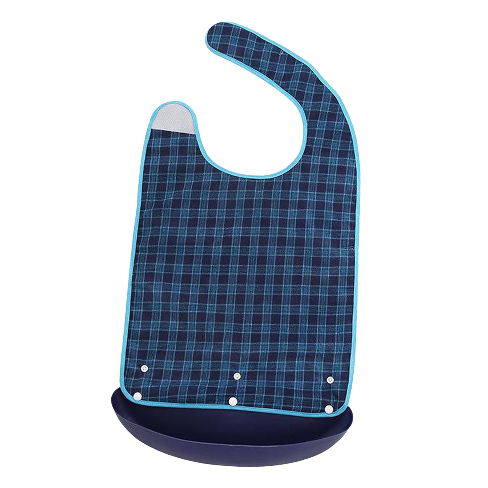 Mealtime Bib Protecor Crumb Catcher Machine Washable for Seniors Patients M