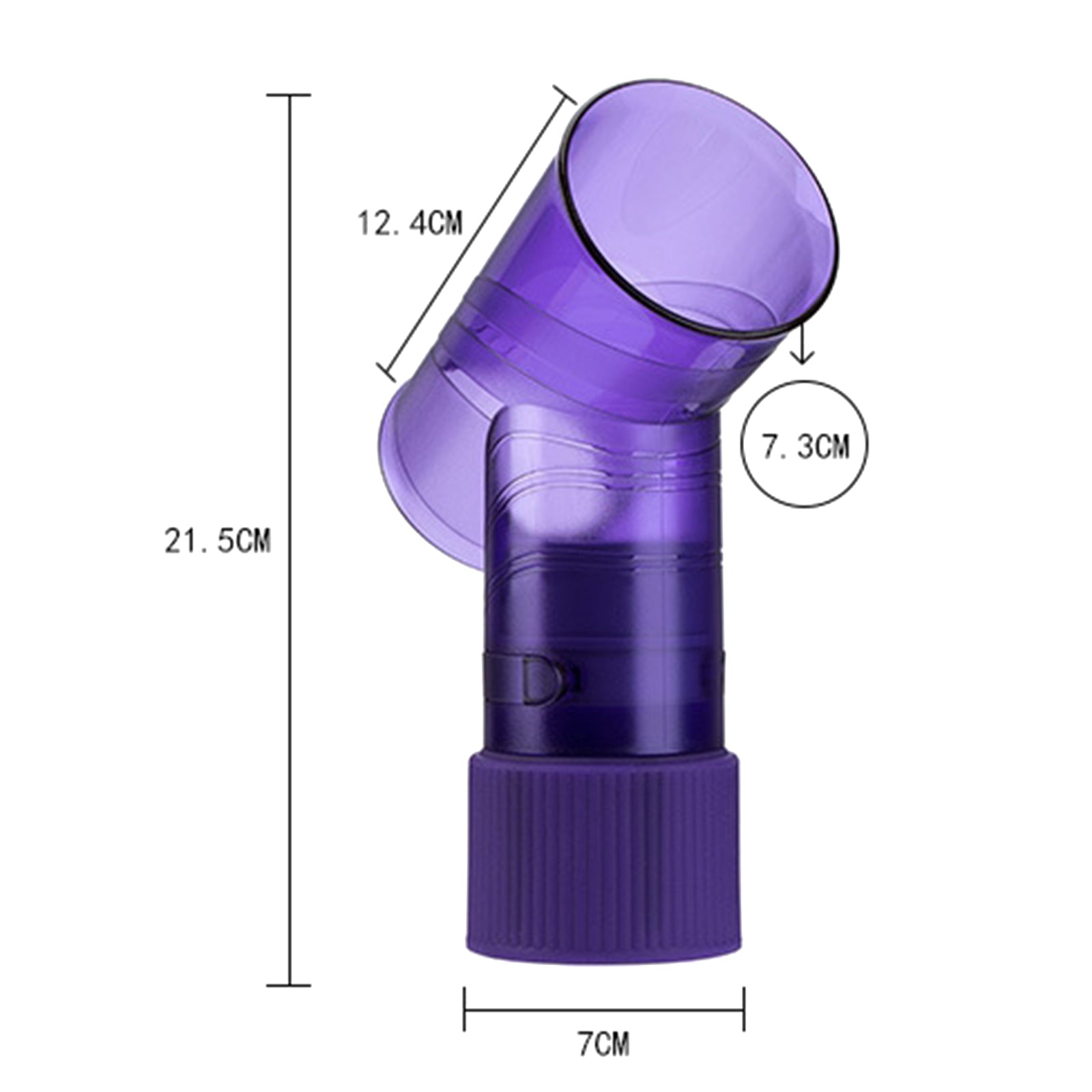 Hair Blow Dryer Wind Curl Diffuser Salon Hair Roller Drying Cap Purple