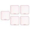 5x Face Mouth Cover Box Reusable Portable Mouth Cover Storage Bag Pink