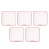 5x Face Mouth Cover Box Reusable Portable Mouth Cover Storage Bag Pink