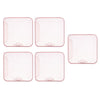 5x Face Mouth Cover Box Reusable Portable Mouth Cover Storage Bag Pink