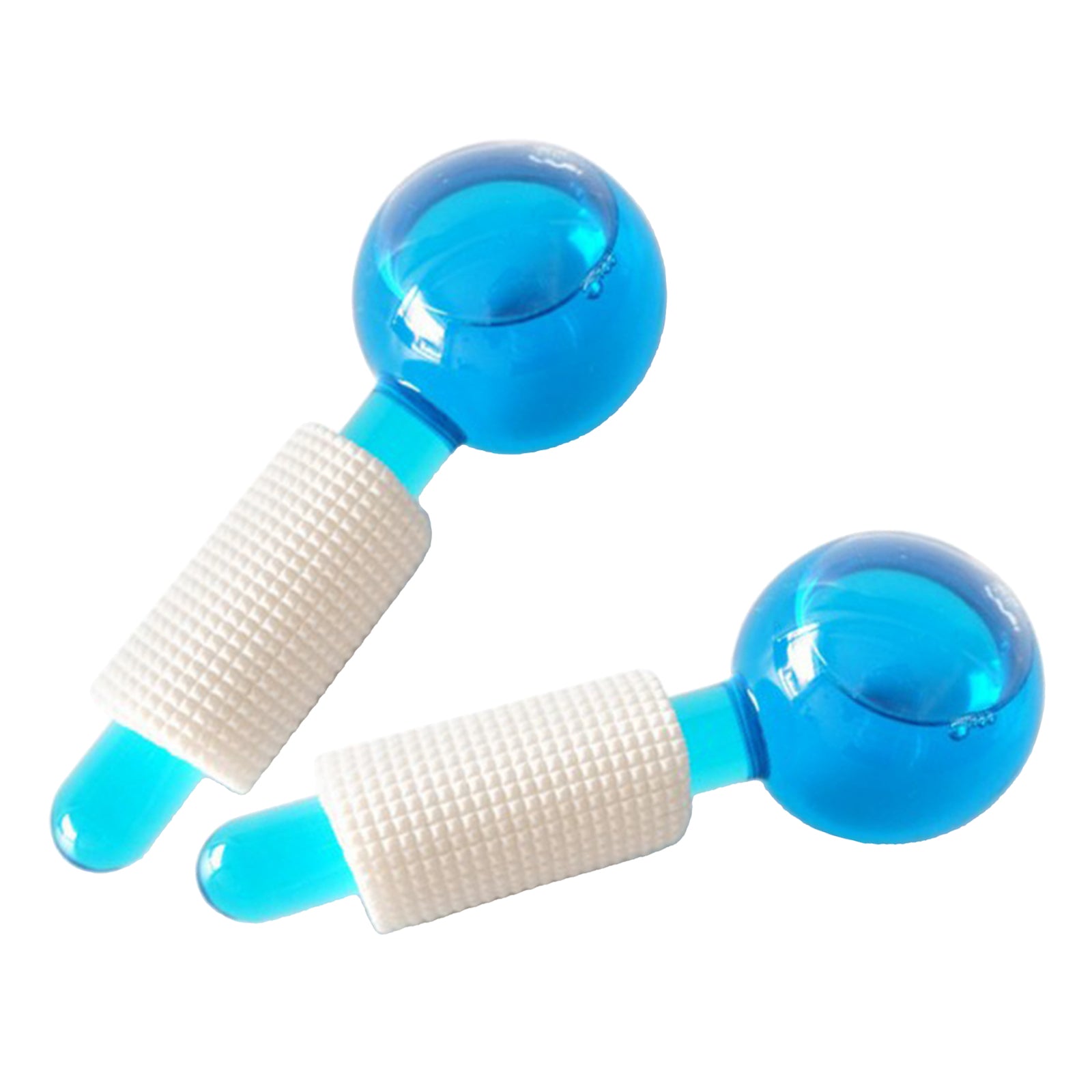 2Pcs Beauty Cold Skin Facial Massager Ice Ball Face Roller Christmas