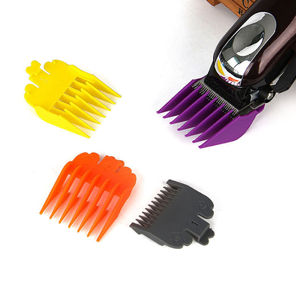 Universal Hair Clipper Guide Limit Comb Multi Size Barber Tool 10pcs+Holder