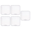 5x Face Mouth Cover Box Reusable Portable Mouth Cover Storage Bag White