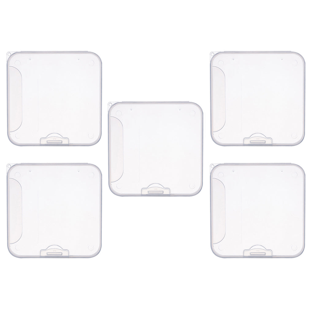 5x Face Mouth Cover Box Reusable Portable Mouth Cover Storage Bag White