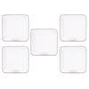 5x Face Mouth Cover Box Reusable Portable Mouth Cover Storage Bag White