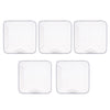 5x Face Mouth Cover Box Reusable Portable Mouth Cover Storage Bag White